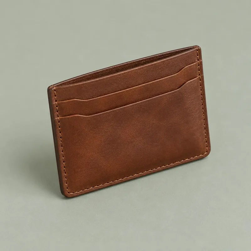 Classic leather card holder
